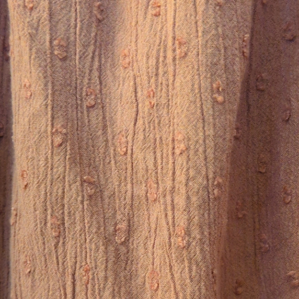 Women's Ruffled Blouse - Rust - Picture 5 of 6